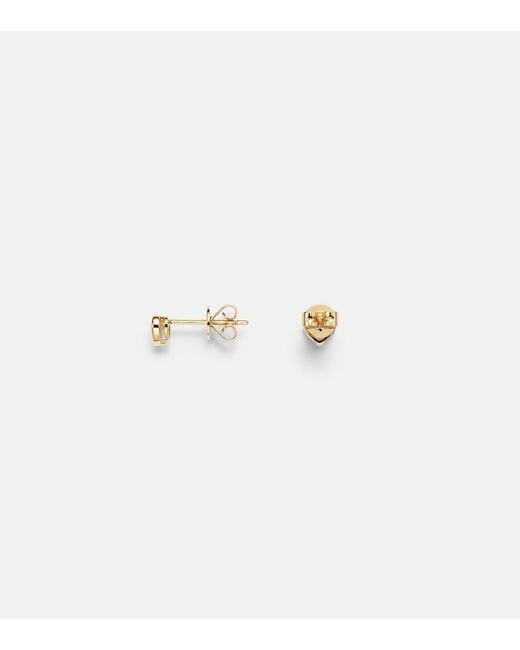 Anita Ko White Heart 18Kt Earrings With Diamonds