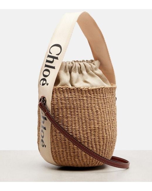 Chloé Metallic Chloe X Mifuko Woody Small Basket Tote