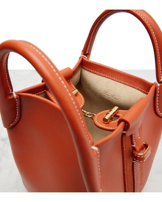 Borsa Bale Mini di Loro Piana in Red