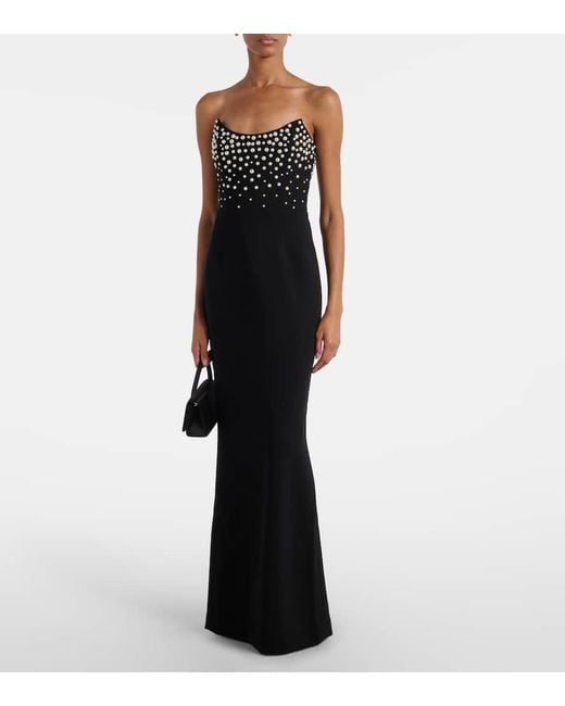 Robe Longue Lynette A Ornements Rebecca Vallance en coloris Black