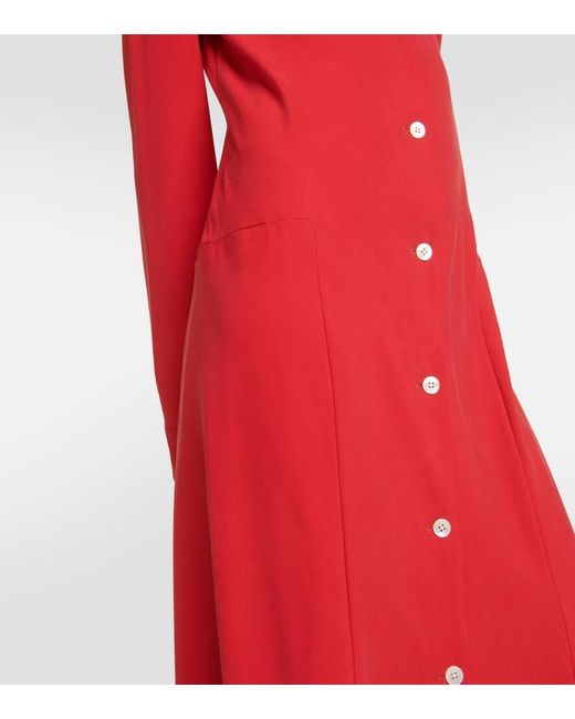 Vestido Camisero Myra De Seda The Row de color Red
