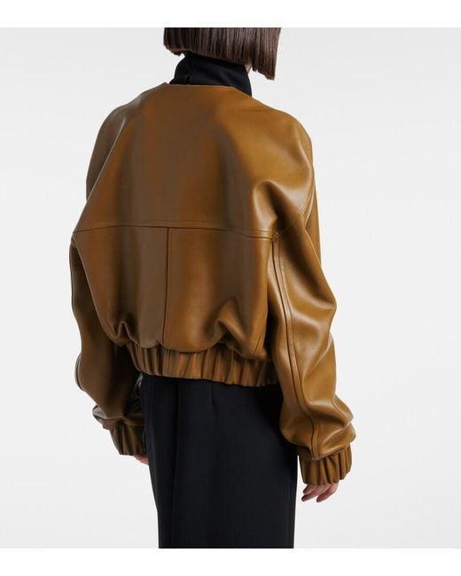 Khaite Natural Cordan Leather Jacket