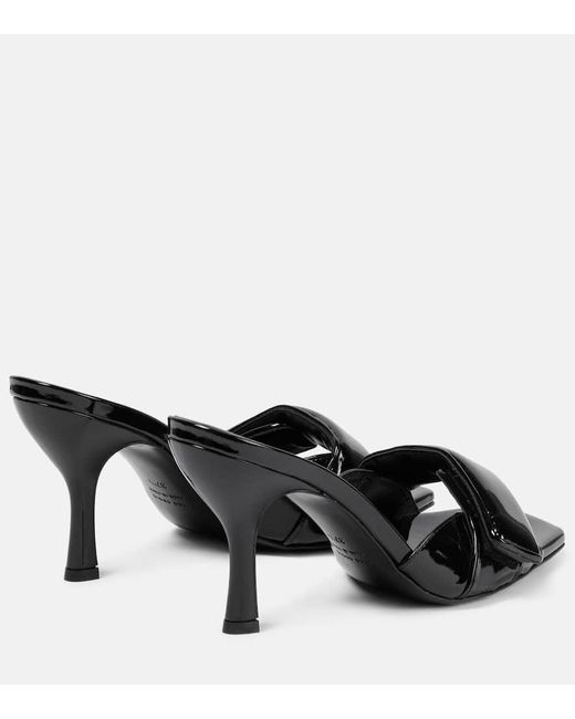 Gia Borghini Black Alodie Mules
