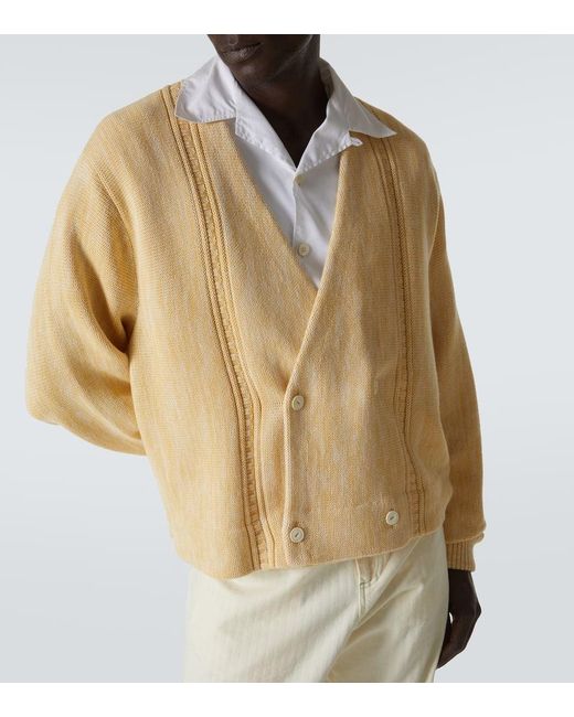 Cardigan De Algodon Bode de hombre de color Natural