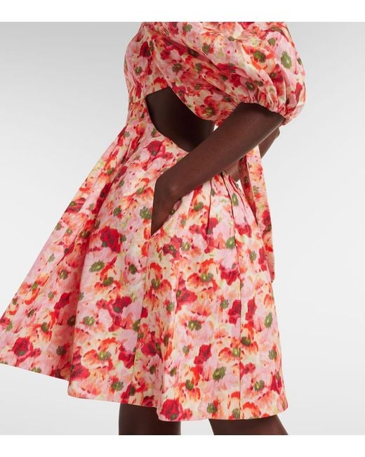 Zimmermann Red Minikleid Lightburst Aus Leinen