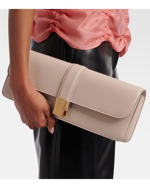 Khaite Natural Blake Leather Clutch