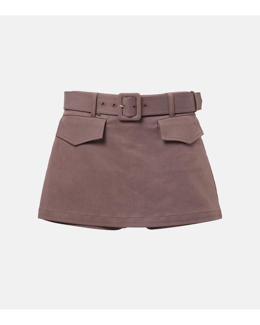 Self-Portrait Purple Belted Skort