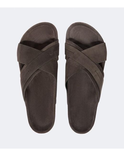 Tom Ford Brown Suede Slides for men