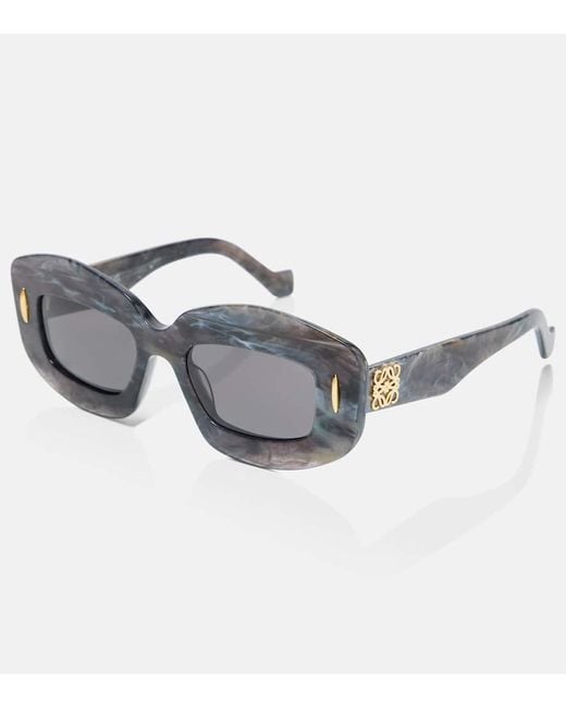 Loewe Gray Anagram Oversized Sunglasses