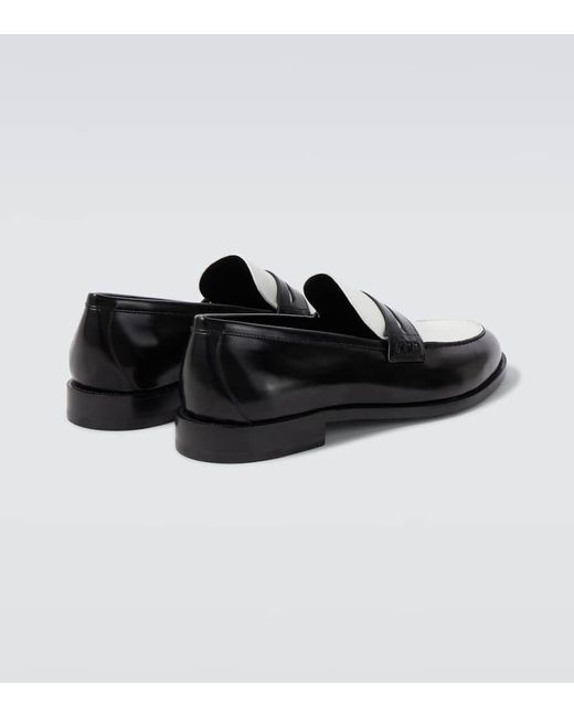 Manolo Blahnik Loafers Perry Aus Leder in Black für Herren