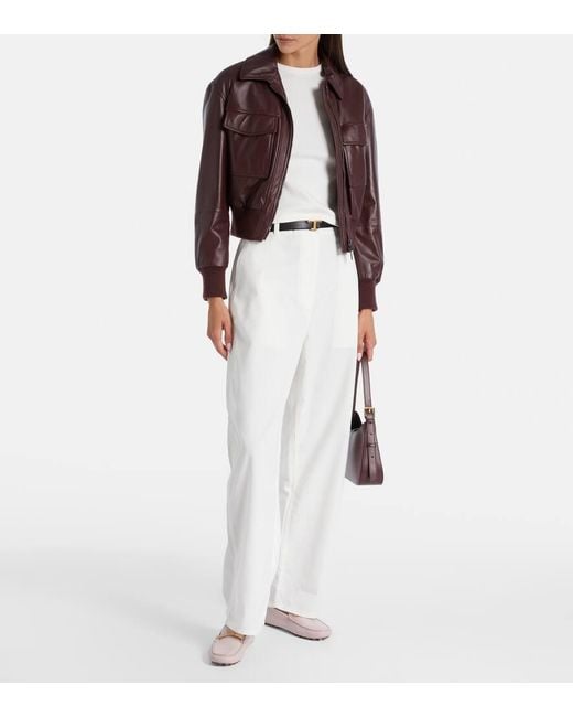 Tod's Pink Mokassins Gommino Aus Leder