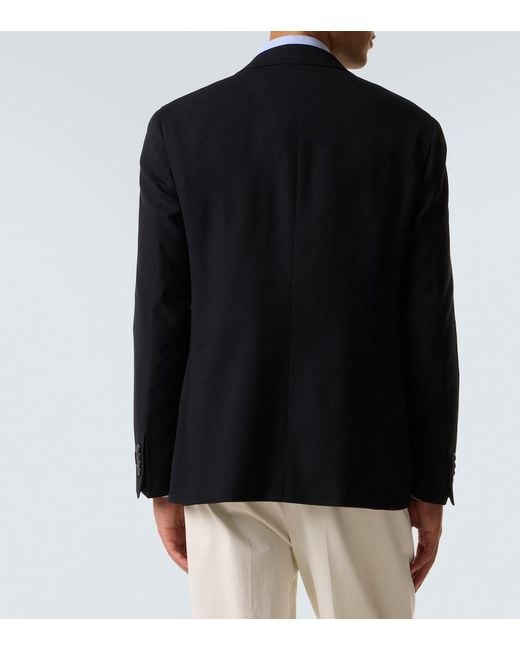 Canali Blue Kei Wool Blazer for men