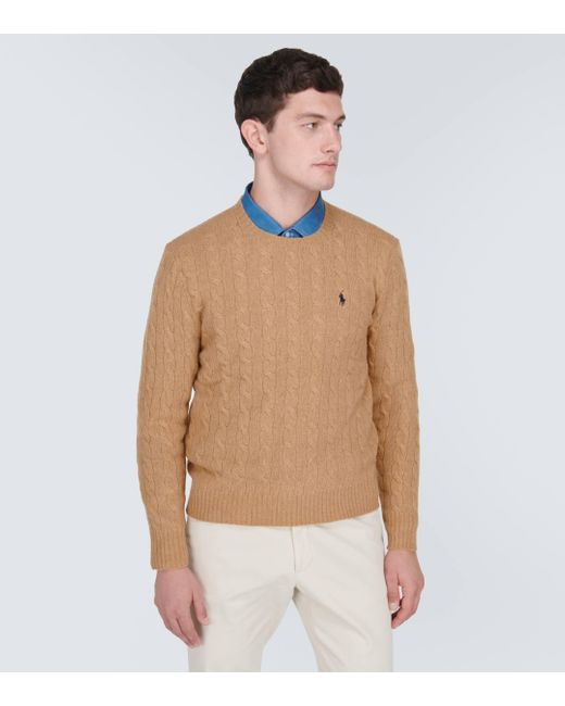 Pull en laine et cachemire Polo Ralph Lauren pour homme en coloris Natural