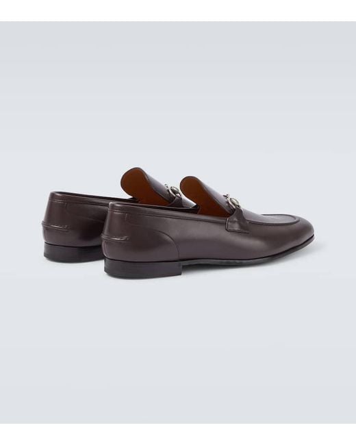 Mocasines Jordaan De Piel Con Horsebit Gucci de hombre de color Brown