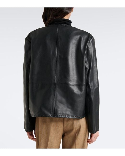 Rohe Black Leather Jacket