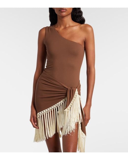 Taller Marmo Brown Yacare Swimsuit And Beach Cover-Up Set