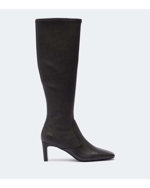 A.Emery Black Tones Leather Knee-High Boots