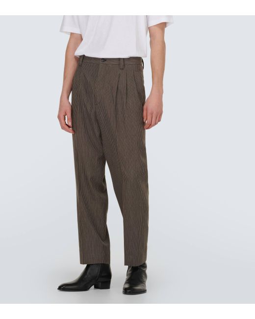 Pantalon droit McCloud Santome en laine et lin Visvim pour homme en coloris Gray
