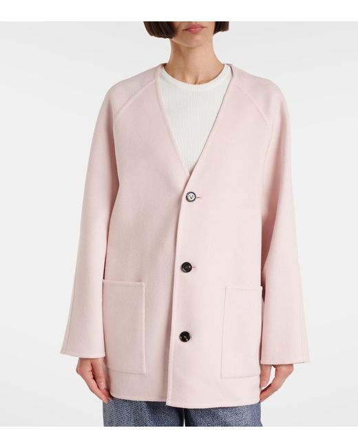 Bottega Veneta Pink Wool Coat