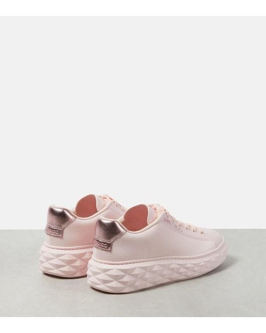 Jimmy Choo Pink Diamond Light Maxi Sneakers