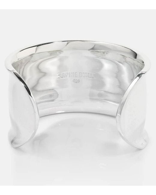 Sophie Buhai White Metzner Small Sterling Silver Cuff Bracelet