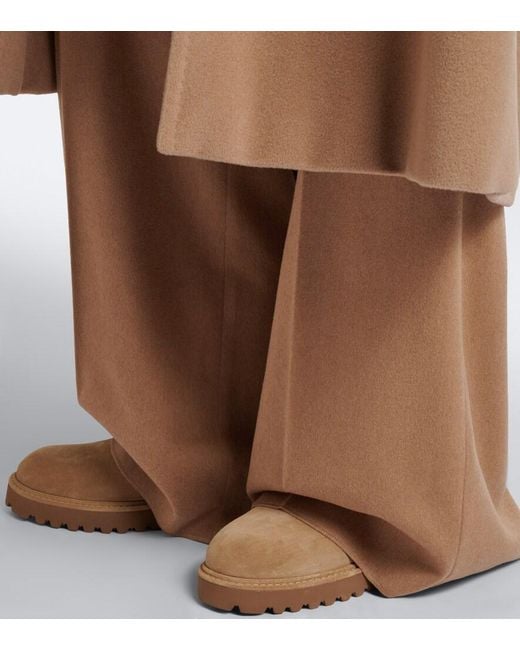 Stivaletti Combat di Max Mara in Brown