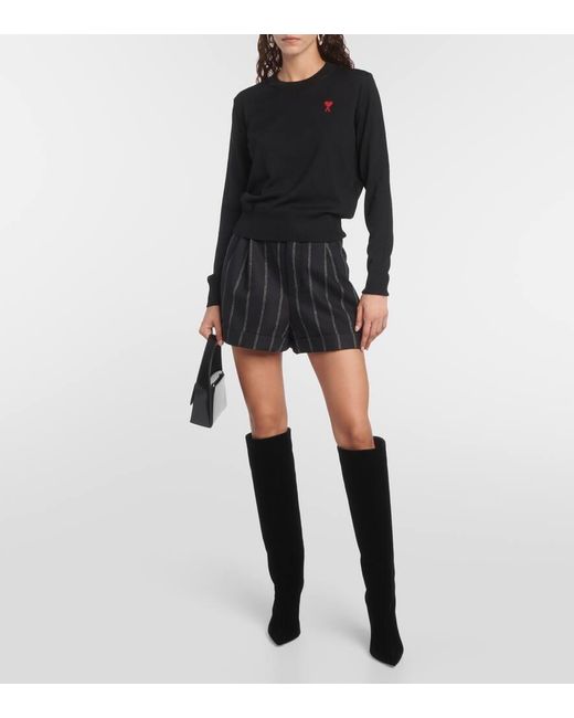 Pullover Ami De Cour di AMI in Black