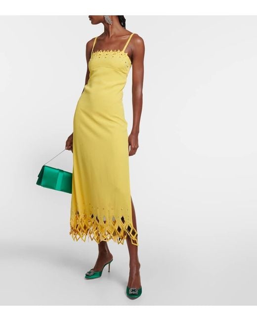 Manolo Blahnik Green Mules Hangisimu 70 Aus Satin Mit Kristallen