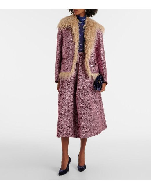 Dries Van Noten Purple Embellished Jacket