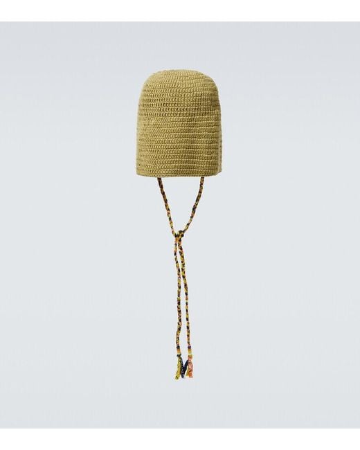 Alanui Metallic Beach Break Crochet Cotton Hat for men