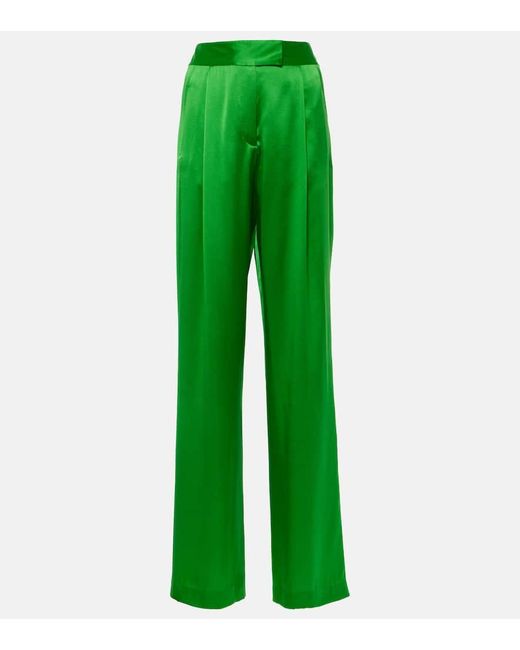 The Sei Green Weite Hose aus Seide