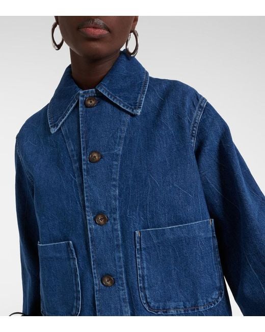 Giacca di jeans cropped di Polo Ralph Lauren in Blue