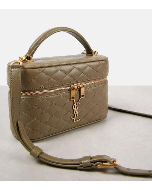 Saint Laurent Brown Schultertasche Gaby Cassandre Aus Leder