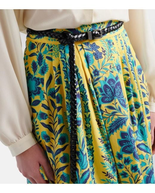 Etro Black Braided Leather Belt