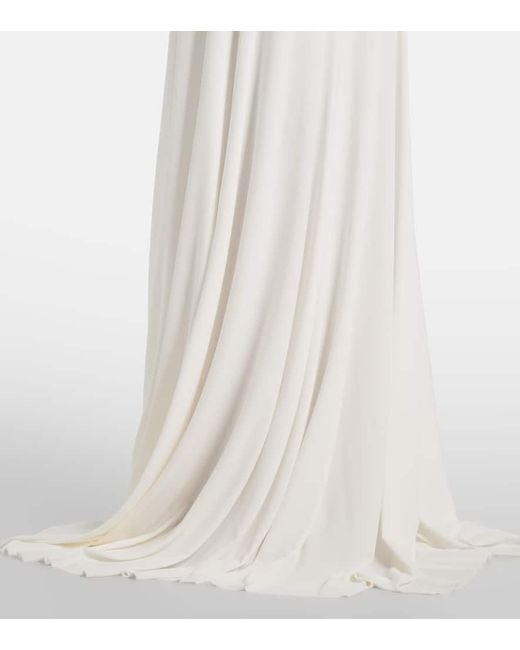 Jacquemus White Spalla Jersey Gown