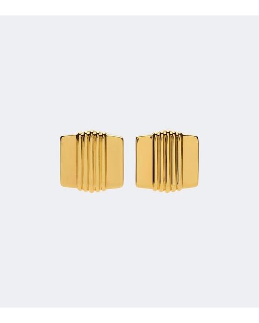 DEHANCHE Metallic Elysees Stud Earrings