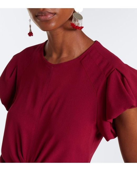 Isabel Marant Terena Gathered Midi Dress
