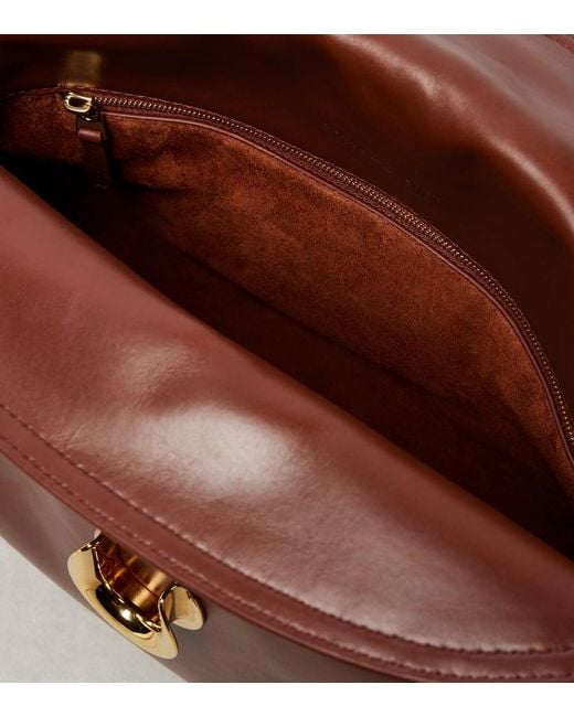 Borsa A Tracolla Liberta Medium di Bottega Veneta in Brown