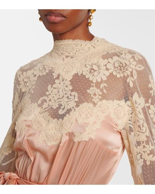 Abito Lungo Hypnotic di Zimmermann in Pink