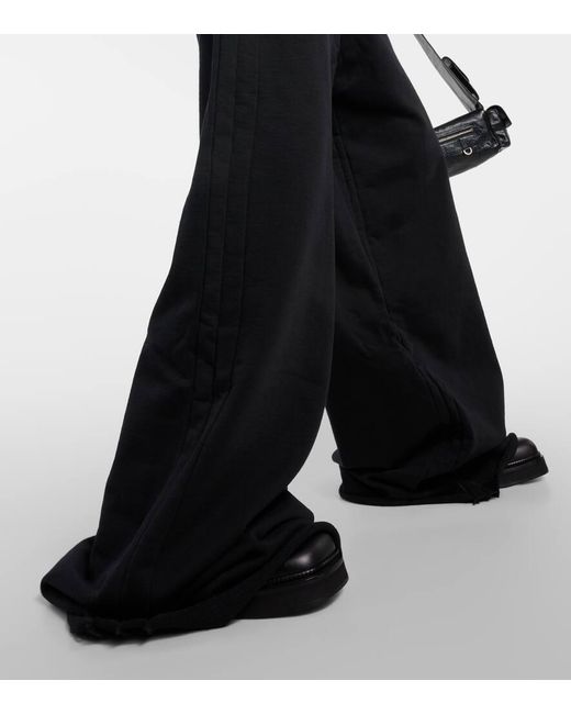Pantaloni in misto cotone a gamba larga di Vetements in Black
