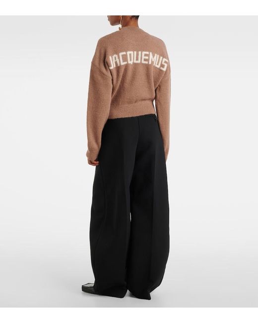 Jacquemus Brown Alpaca And Wool-Blend Sweater