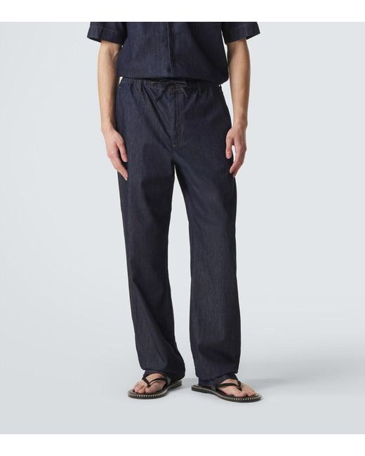 Dries Van Noten Blue Straight Jeans for men