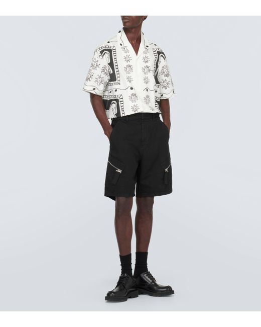 Jacquemus Black Le Short Marrone Cotton Cargo Shorts for men
