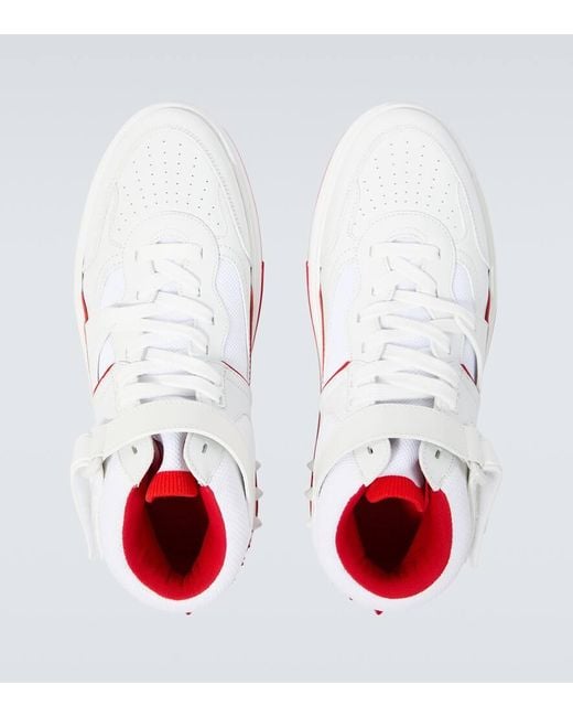 Christian Louboutin White Astroloubi Leather Sneaker for men