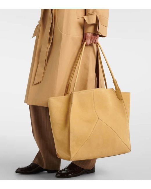 Victoria Beckham Natural Victoria Suede Tote Bag