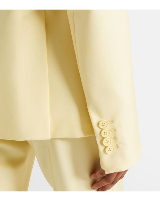 McQueen Natural Single-Breasted Blazer