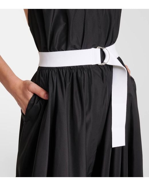 Abito Lungo Con Scollo All'Americana di Norma Kamali in Black