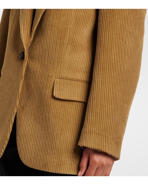 Rohe Green Oversized Cotton Corduroy Jacket