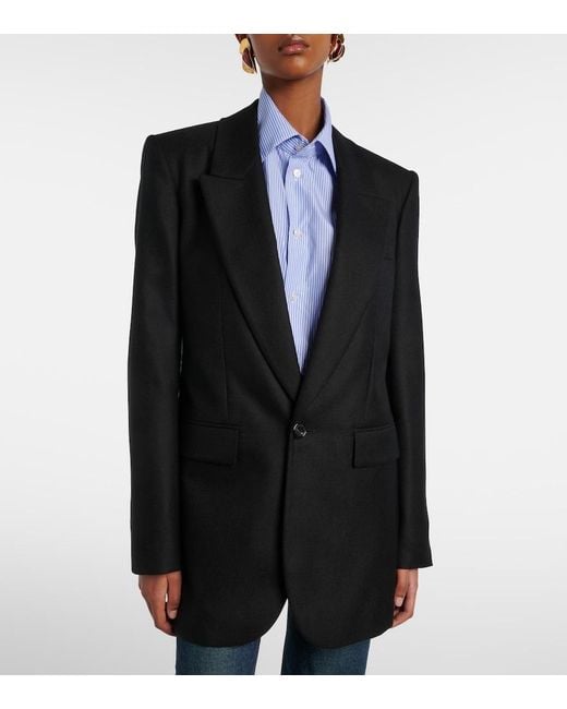 Saint Laurent Black Cashmere Blazer