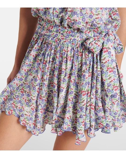 Poupette White Bianca Floral Minidress